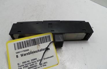 Toyota Corolla Verso Bj.04 Warnblinkschalter m. Leuchte f&uuml;r ZV